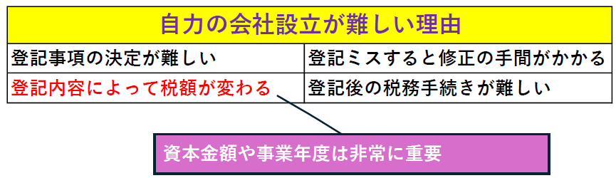 自力での会社設立が難しい理由