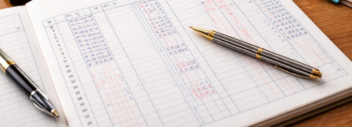 会計帳簿の写真