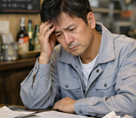 確定申告してないことを後悔する個人事業主の画像