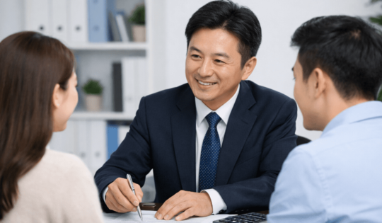 中国・台湾の人の質問に回答する税理士のイメージ